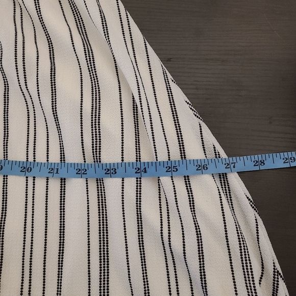 Maurices White & Black Striped Tie Front Mini Dress XL - Picture 7 of 10